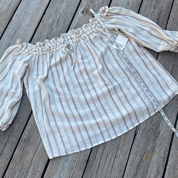 NWT a.n.a off the shoulder boho peasant blouse XL - Picture 9 of 9